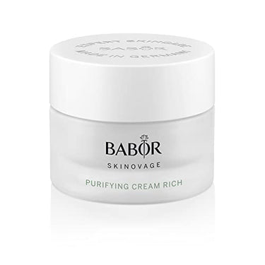 BABOR SKINOVAGE Purifying Cream rich, Reichhaltige Gesichtscreme für unreine Haut, Klärende und porenverfeinernde Gesichtspflege, Vegan, 50 ml im Sale